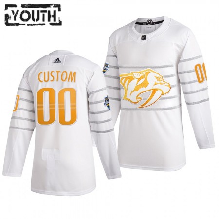 Camisola Nashville Predators Personalizado Cinza Adidas 2020 NHL All-Star Authentic - Criança